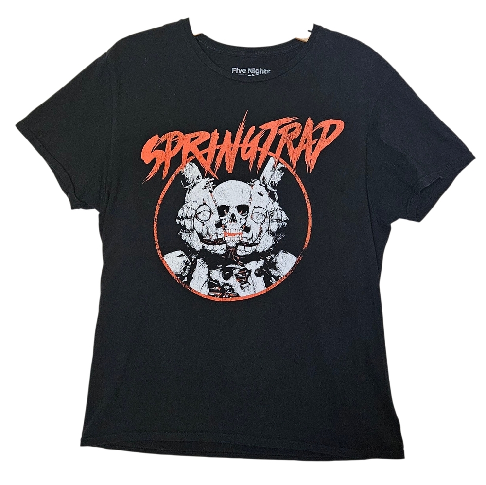 Men's  Five Nights At Freddy's Black Springtrap Shirt Size L